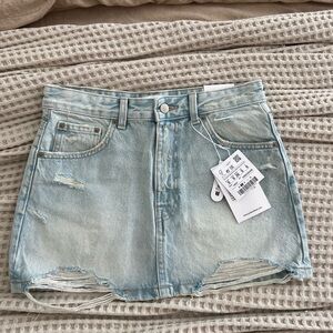 asos denim mini skirt